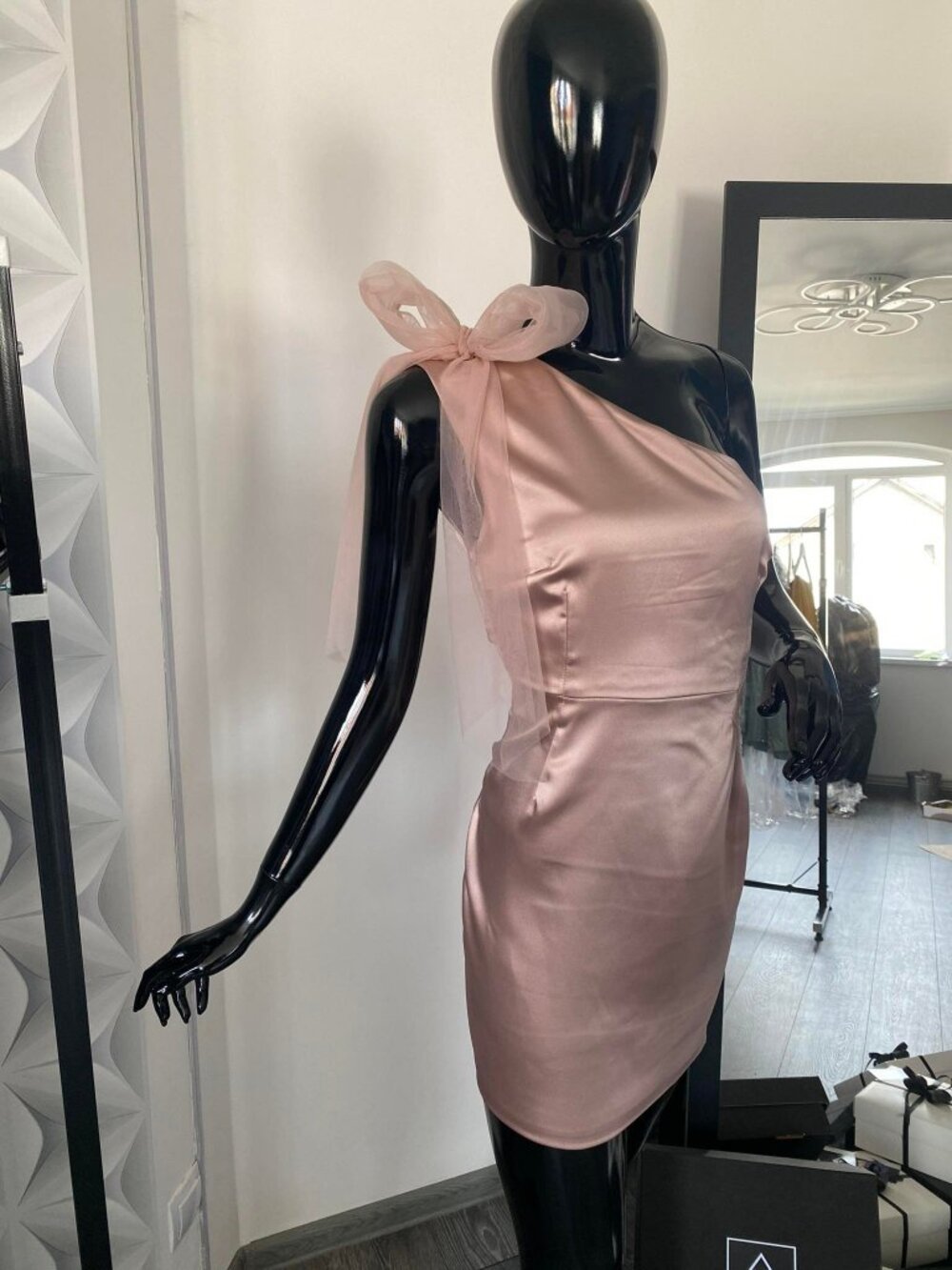 Elegant Dress, Unique Design, Atlas, Made in Europe, Size - L/P